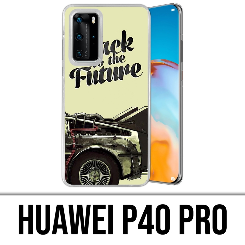 Funda Huawei P40 PRO - Regreso al futuro Delorean