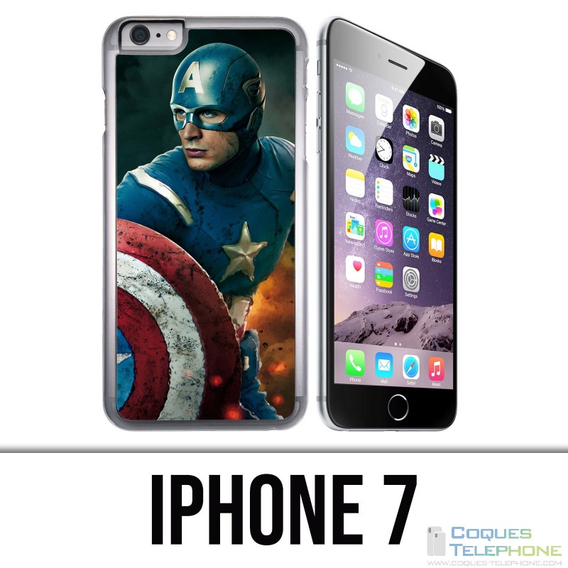 Custodia per iPhone 7 - Captain America Comics Avengers