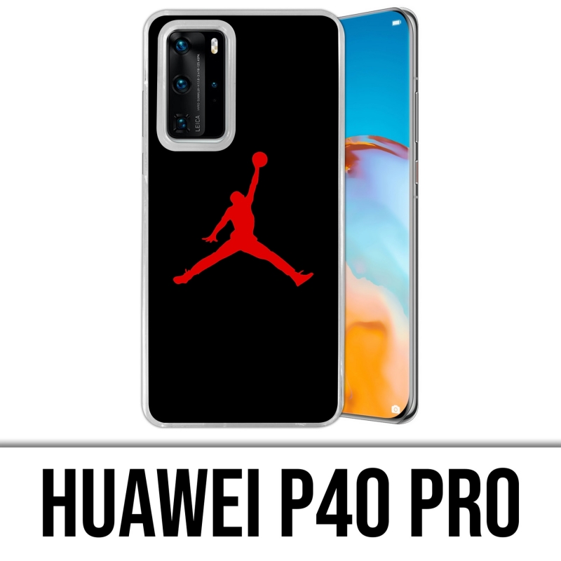 Funda para Huawei P40 PRO - Jordan Basketball Logo Negro