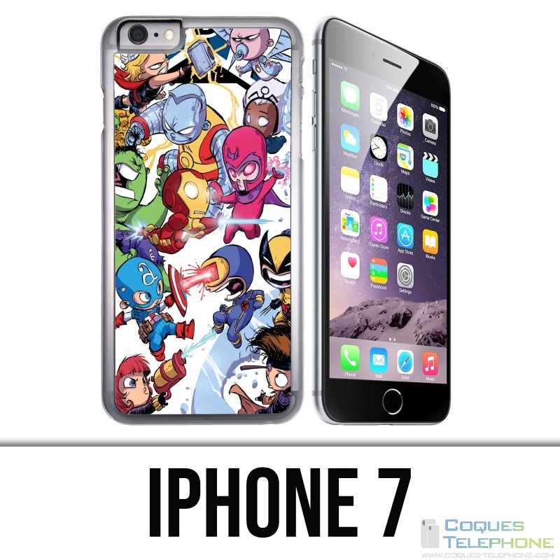 Custodia per iPhone 7 - Cute Marvel Heroes