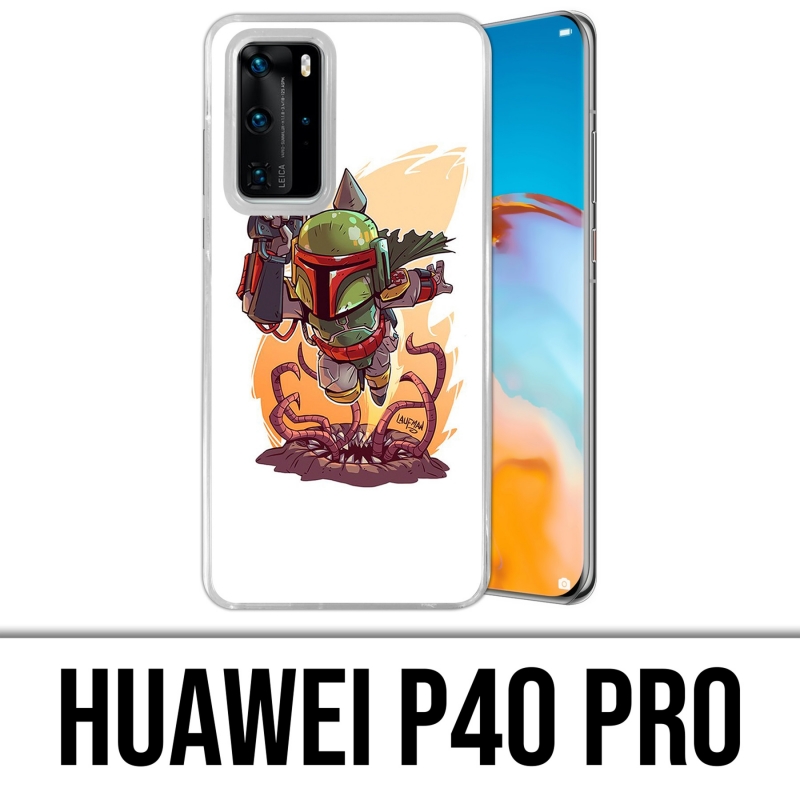 Funda Huawei P40 PRO - Dibujos animados de Star Wars Boba Fett