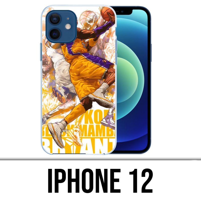 Funda para iPhone 12 - Kobe Bryant Cartoon Nba