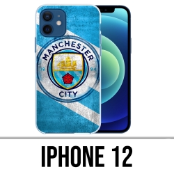 Custodia per iPhone 12 - Manchester Football Grunge