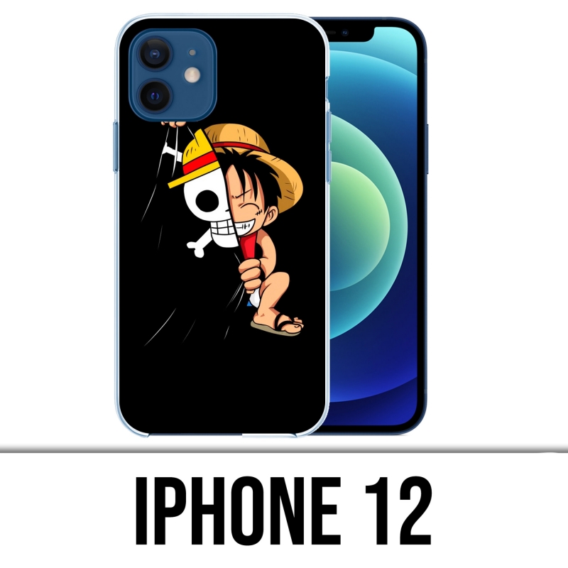 Custodia per iPhone 12 - One Piece Baby Rufy Flag