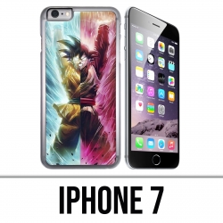 Coque iPhone 7 - Dragon Ball Black Goku Cartoon