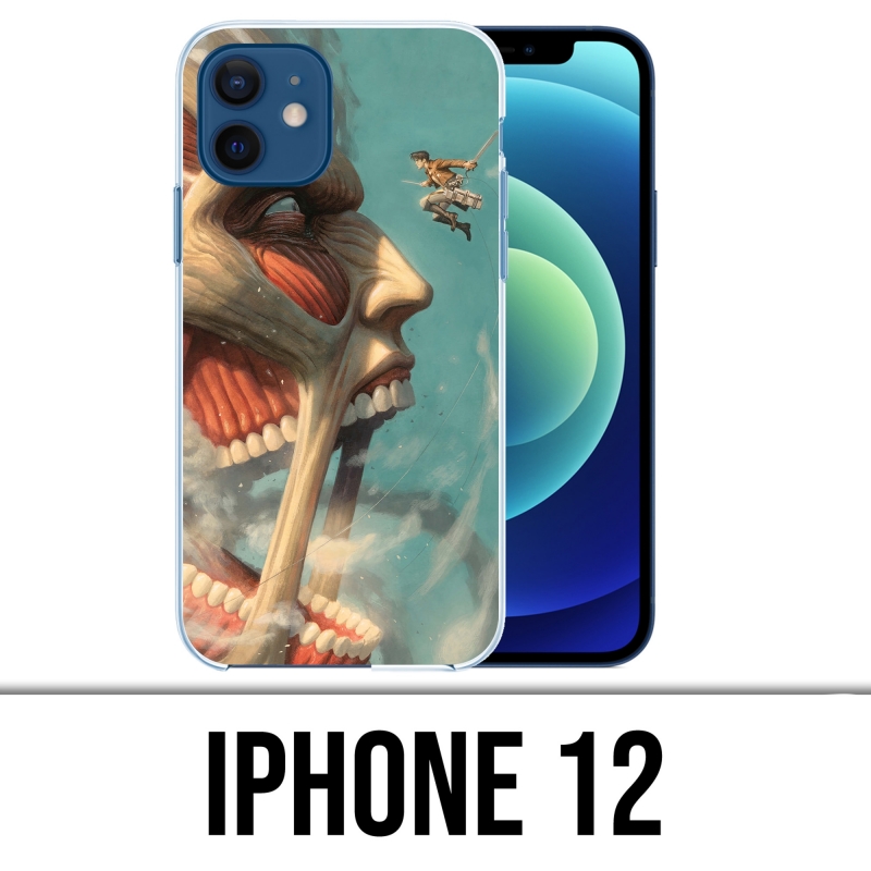 Coque iPhone 12 - Attack-On-Titan-Art