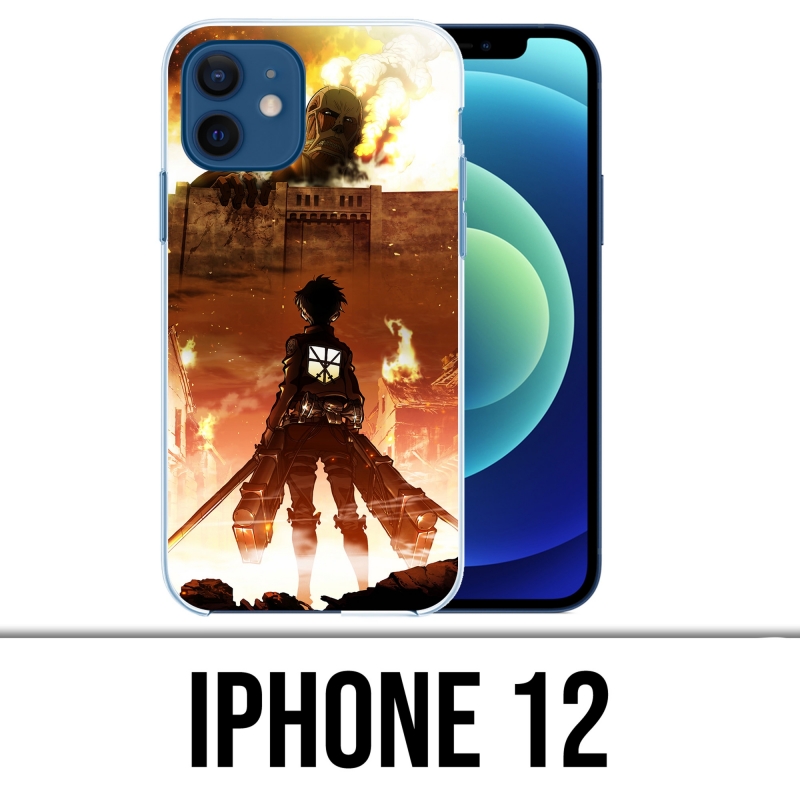 Coque iPhone 12 - Attak-On-Titan-Poster