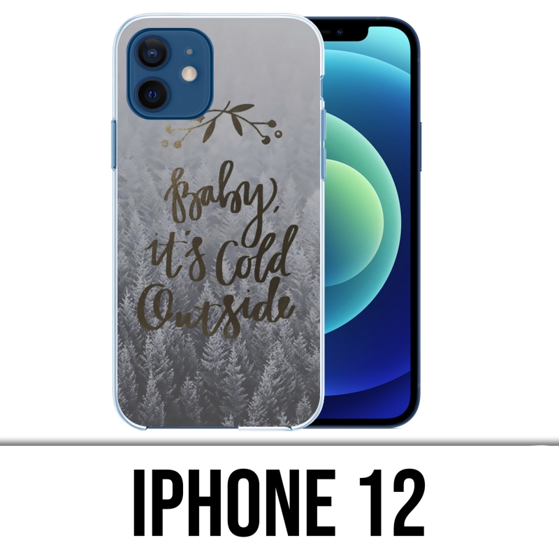 Coque iPhone 12 - Baby Cold Outside