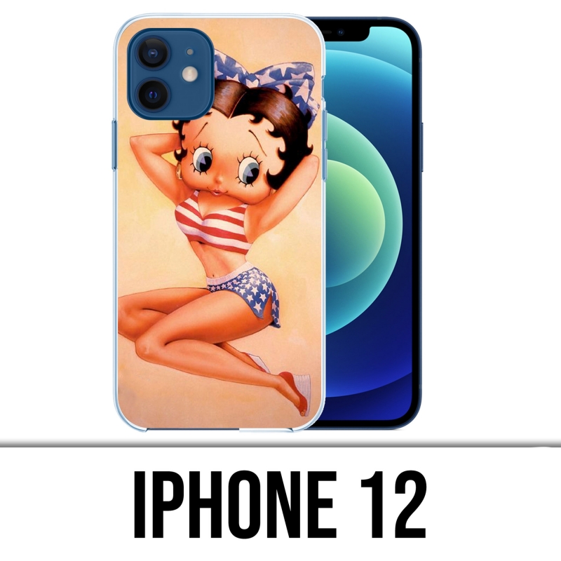 Coque iPhone 12 - Betty Boop Vintage