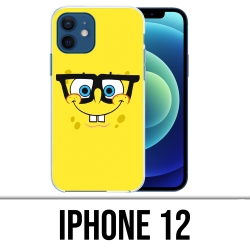 Coque iPhone 12 - Bob Éponge Lunettes