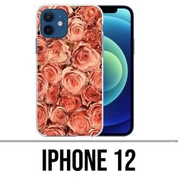 Coque iPhone 12 - Bouquet Roses