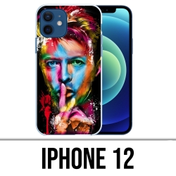 Coque iPhone 12 - Bowie Multicolore