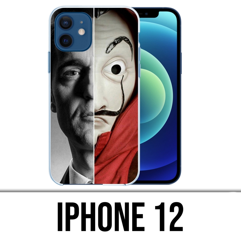 Custodia per iPhone 12 - Casa De Papel Berlin Mask Split