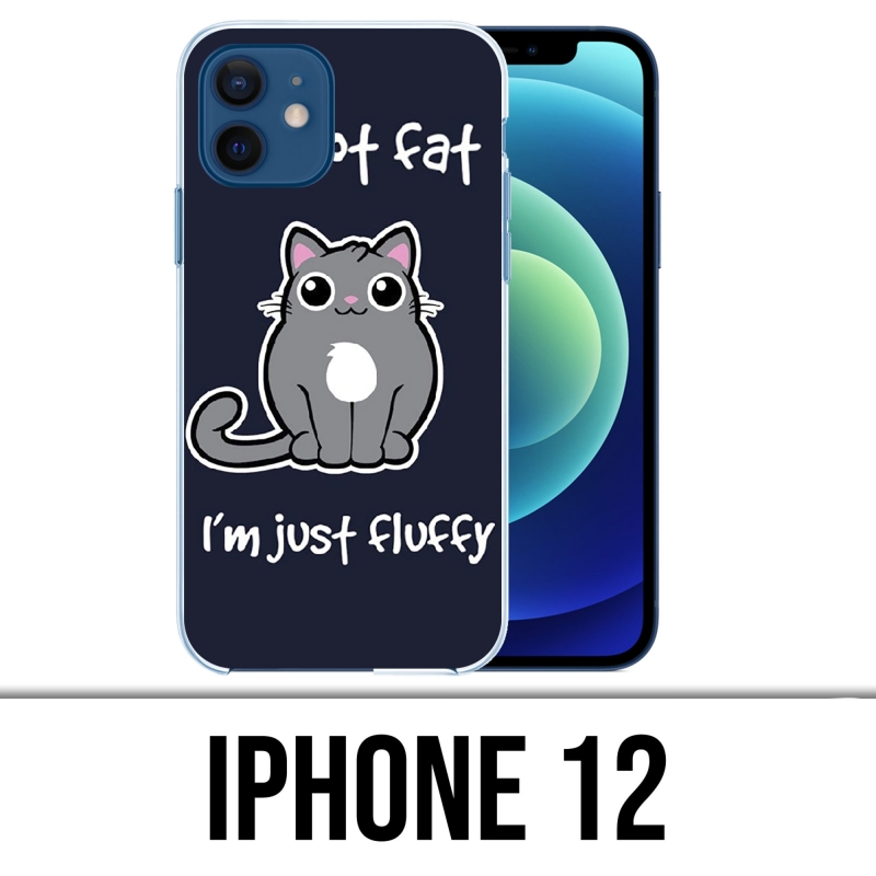 IPhone 12 Case - Katze nicht fett, nur flauschig