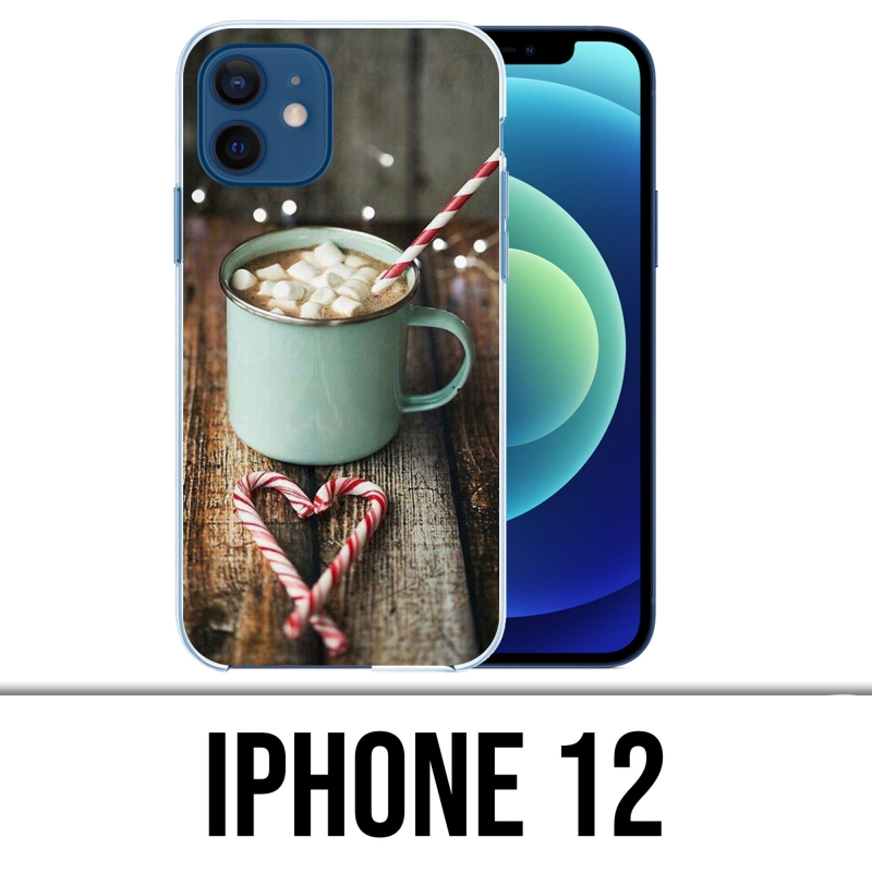 Funda para iPhone 12 - Chocolate caliente con malvavisco