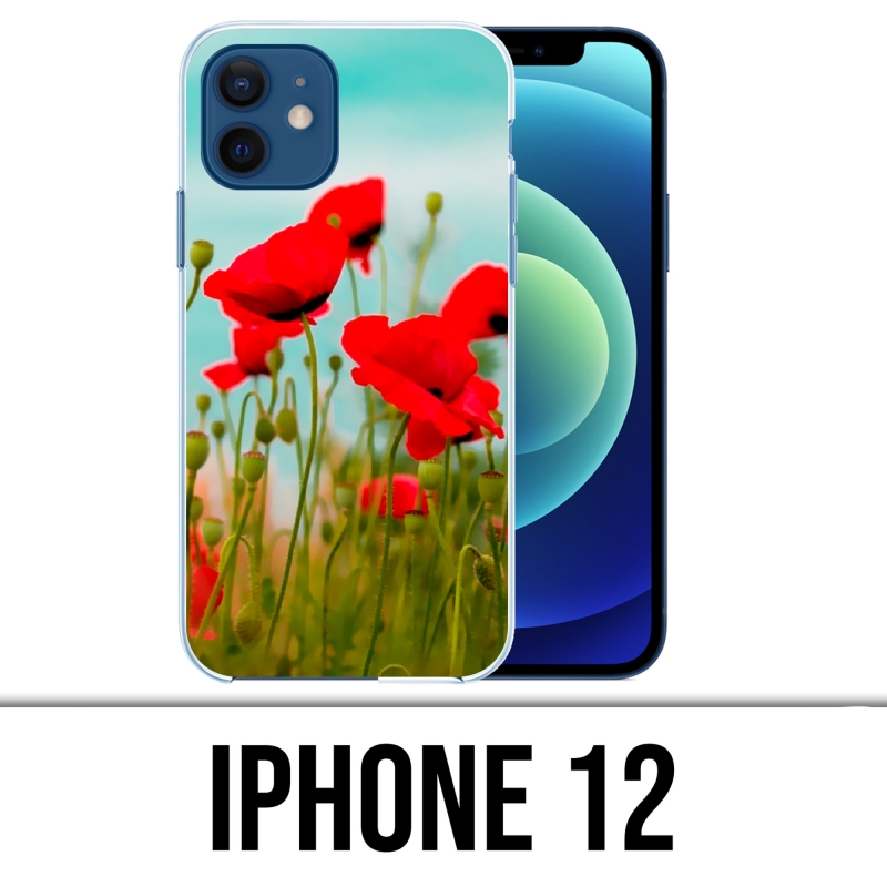 Coque iPhone 12 - Coquelicots 2