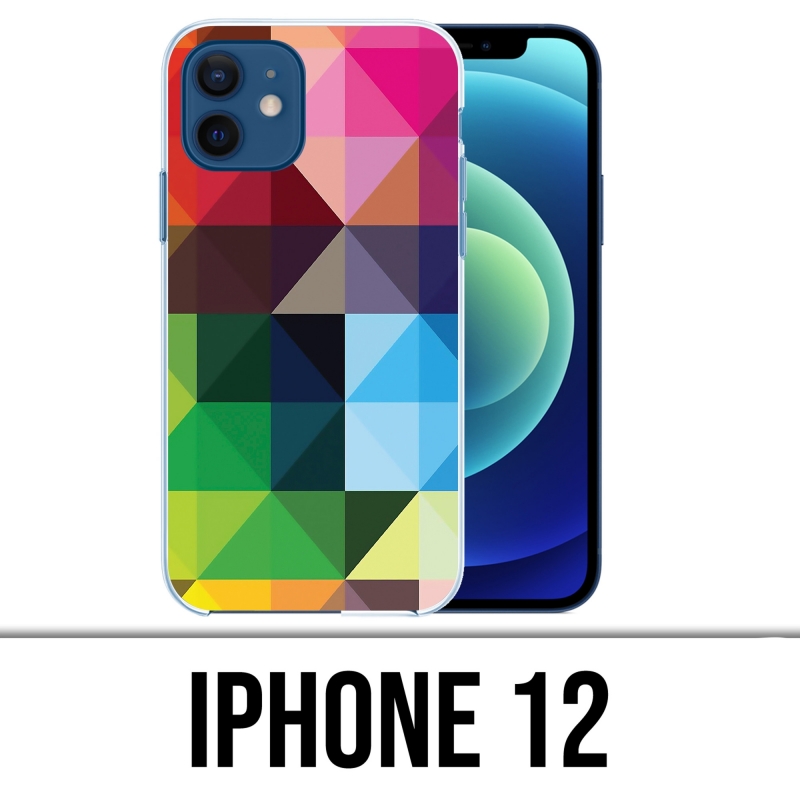 Carcasa para iPhone 12 - Cubos-Multicolores