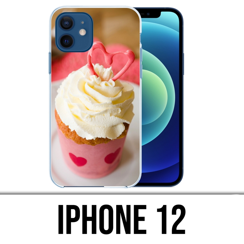 Custodia per iPhone 12 - Cupcake rosa