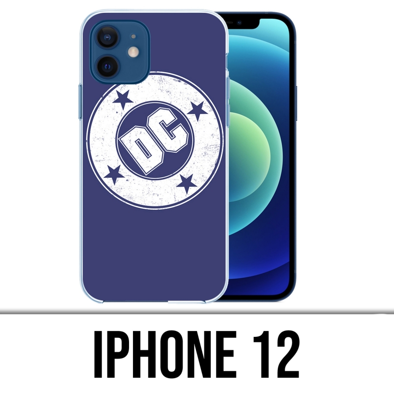 Coque iPhone 12 - Dc Comics Logo Vintage