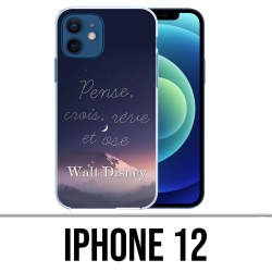 Custodia per iPhone 12 - Disney Quote Think Believe