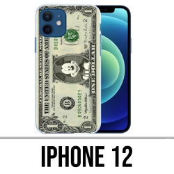 Coque iPhone 12 - Dollars Mickey