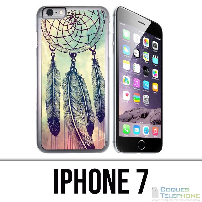 Coque iPhone 7 - Dreamcatcher Plumes