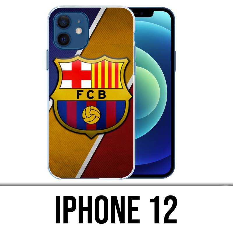 Coque iPhone 12 - Football Fc Barcelona