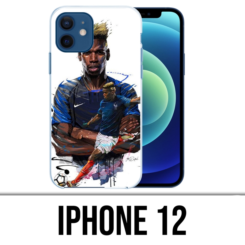 IPhone 12 Case - Football France Pogba Drawing