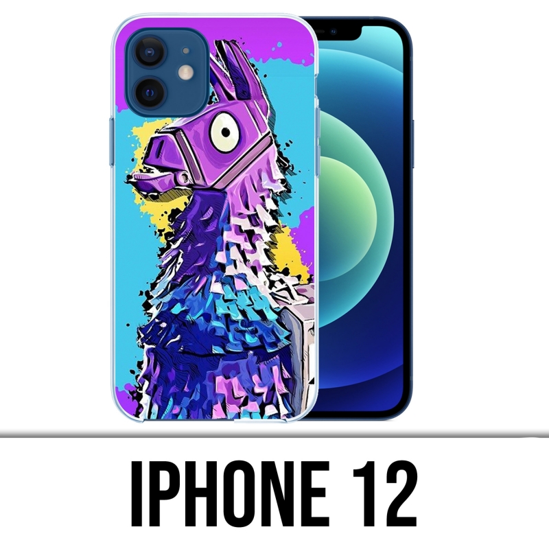 Coque iPhone 12 - Fortnite Lama