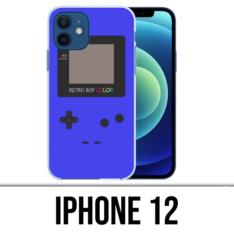 Custodia per iPhone 12 - Game Boy Color Blue