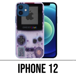 Coque iPhone 12 - Game Boy Color Violet