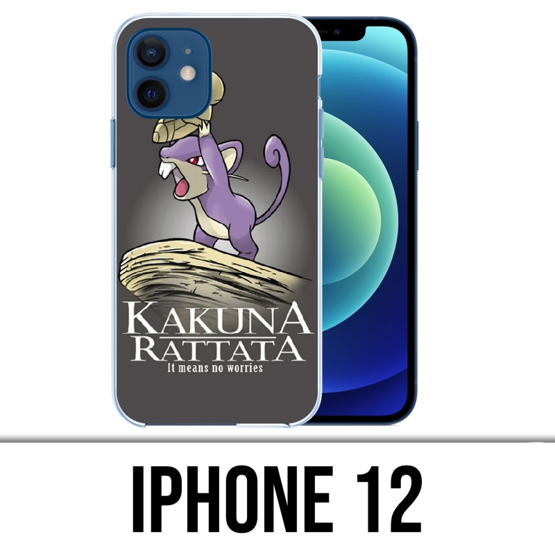 Coque iPhone 12 - Hakuna Rattata Pokémon Roi Lion