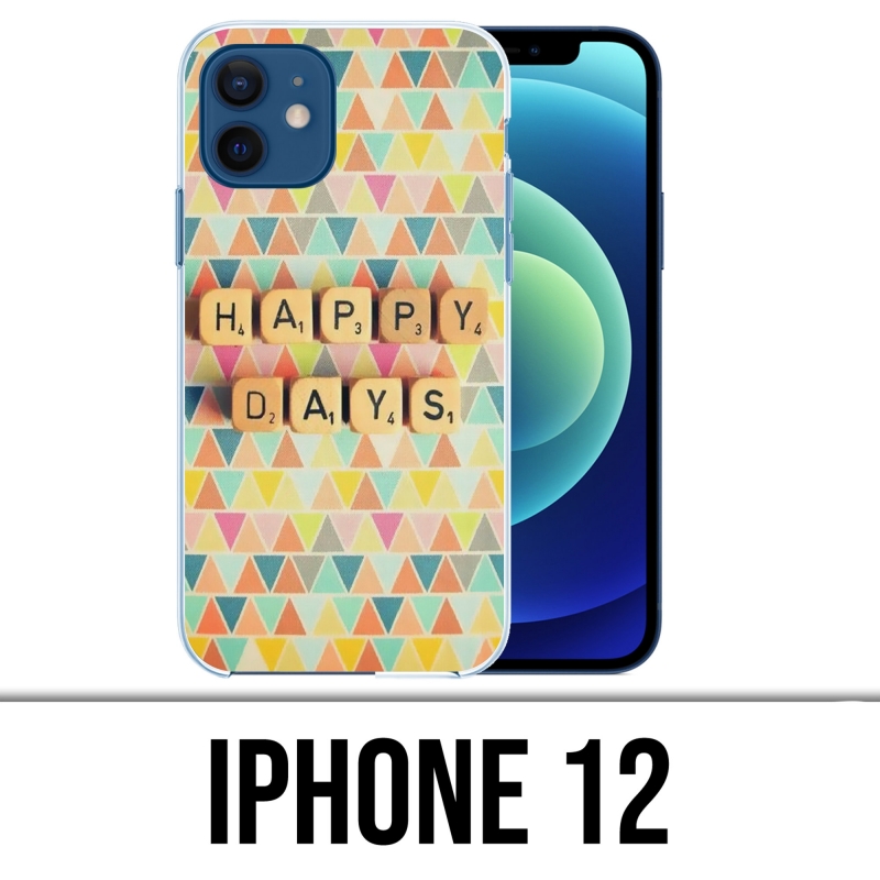 Coque iPhone 12 - Happy Days