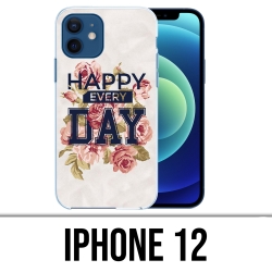 Custodia per iPhone 12 - Happy Every Days Roses