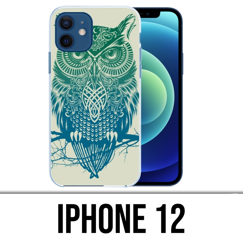 IPhone 12 Case - Abstrakte Eule