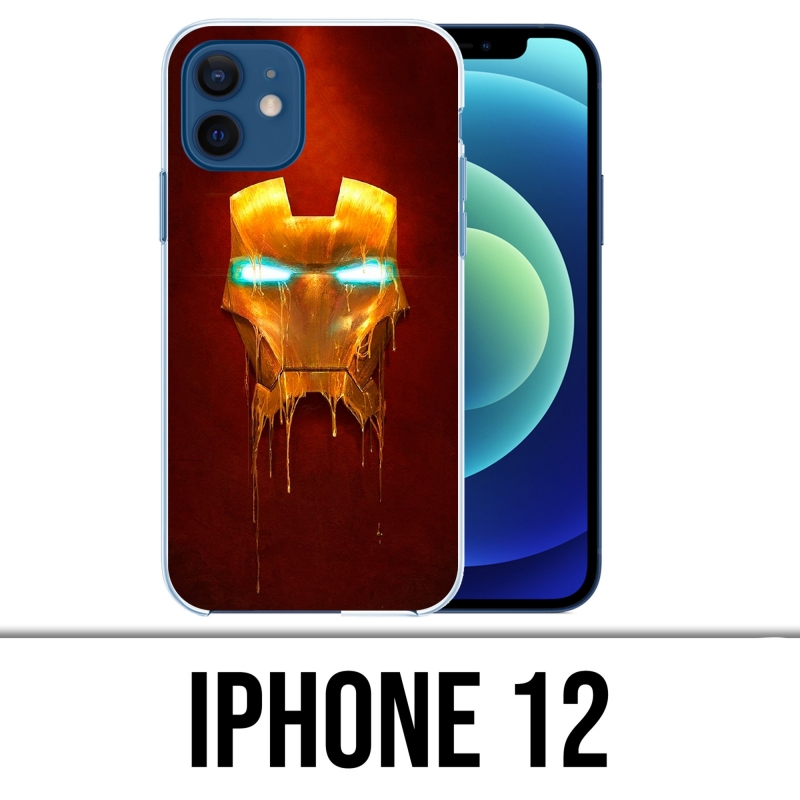 Funda para iPhone 12 - Iron Man Gold