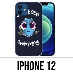 Coque iPhone 12 - Just Keep Swimming