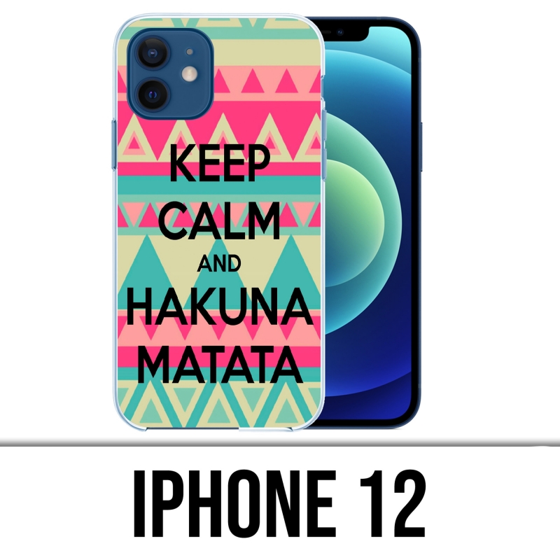 Custodia per iPhone 12 - Keep Calm Hakuna Mattata