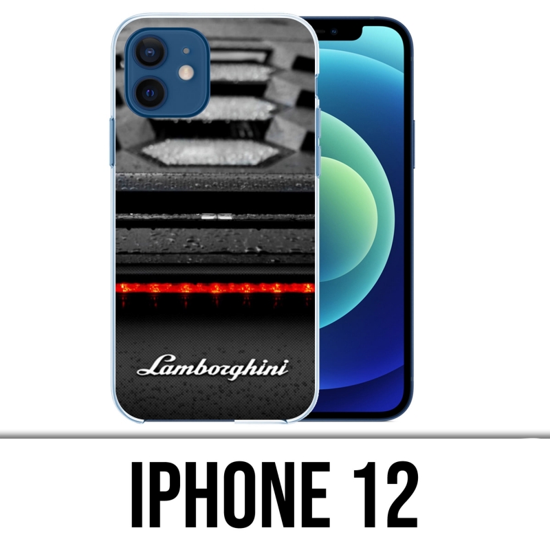 Coque iPhone 12 - Lamborghini Emblème