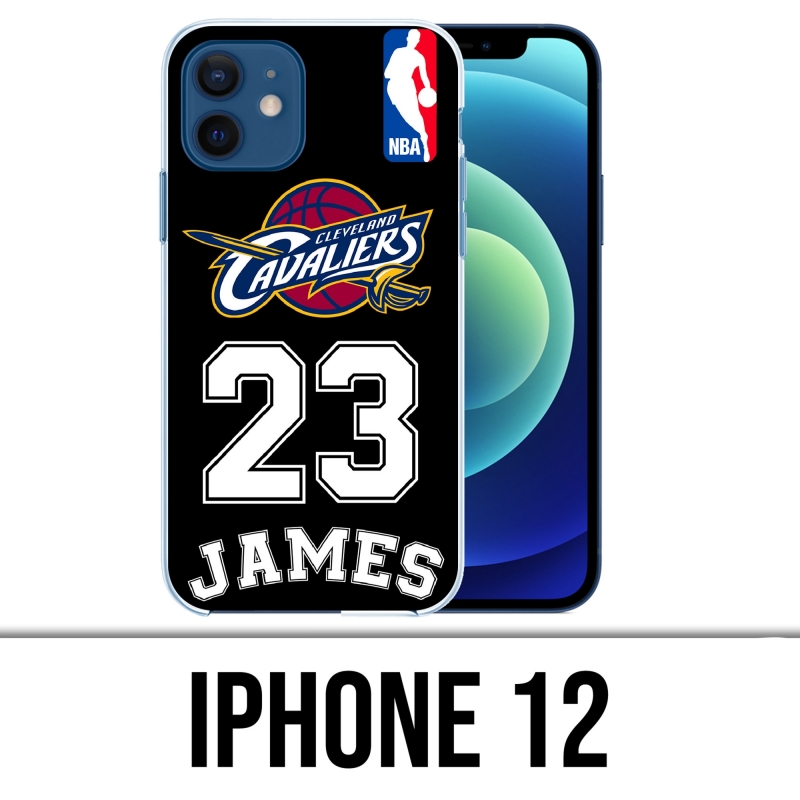 Coque iPhone 12 - Lebron James Noir