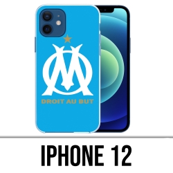 Funda para iPhone 12 - Om Marseille Logo Azul