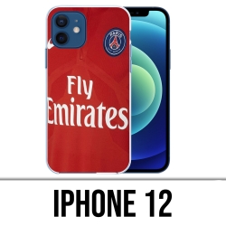 Coque iPhone 12 - Maillot Rouge Psg