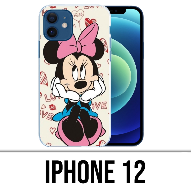 Coque iPhone 12 - Minnie Love