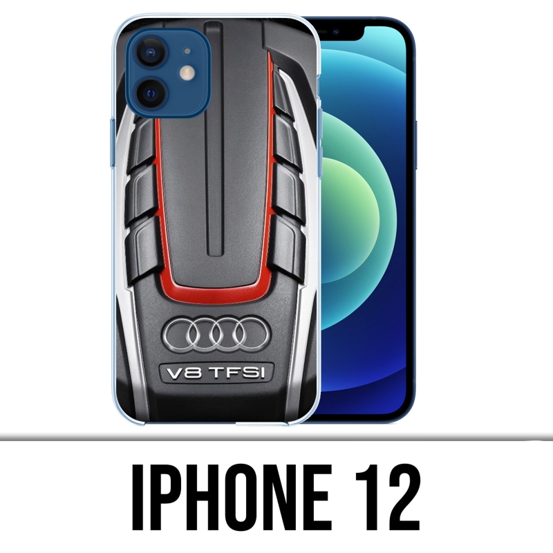 Coque iPhone 12 - Moteur Audi V8 2