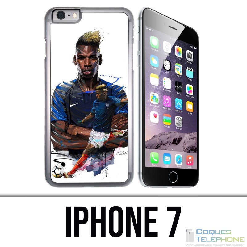 Custodia per iPhone 7 - Calcio France Pogba Drawing