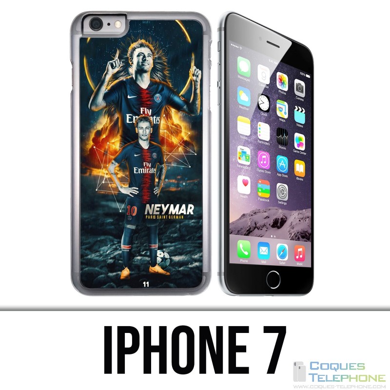 Coque iPhone 7 - Football Psg Neymar Victoire