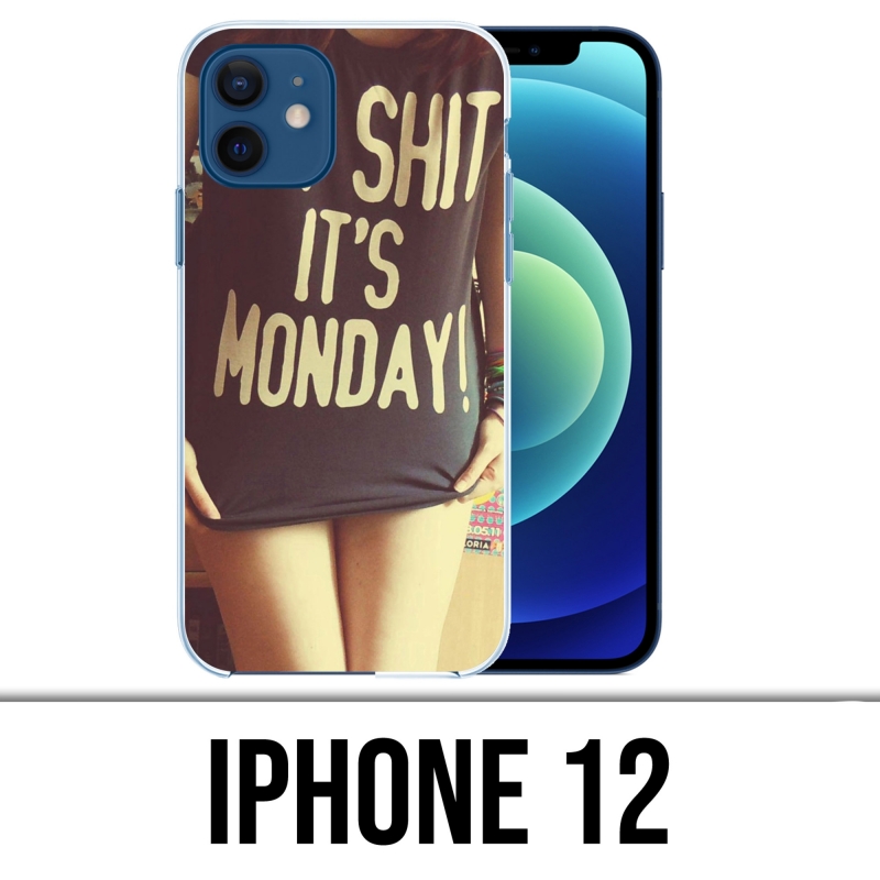 Coque iPhone 12 - Oh Shit Monday Girl