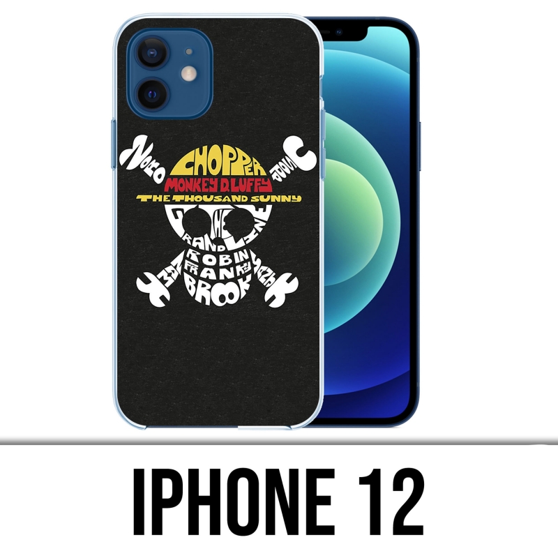 Coque iPhone 12 - One Piece Logo Nom