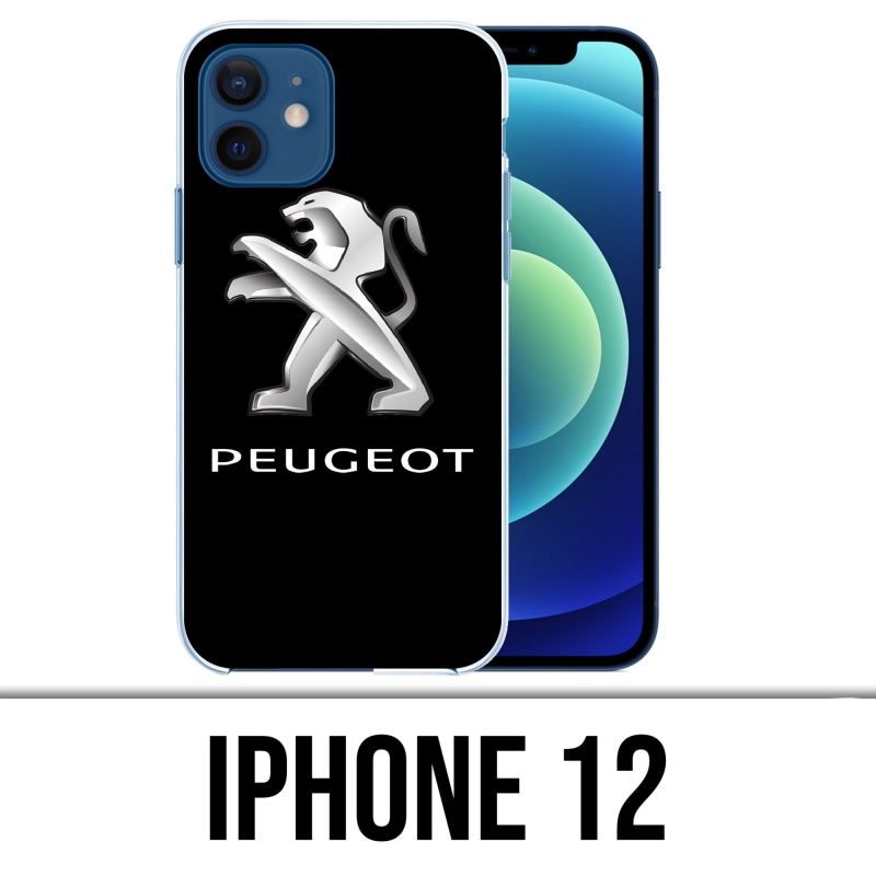 Custodia per iPhone 12 - Logo Peugeot