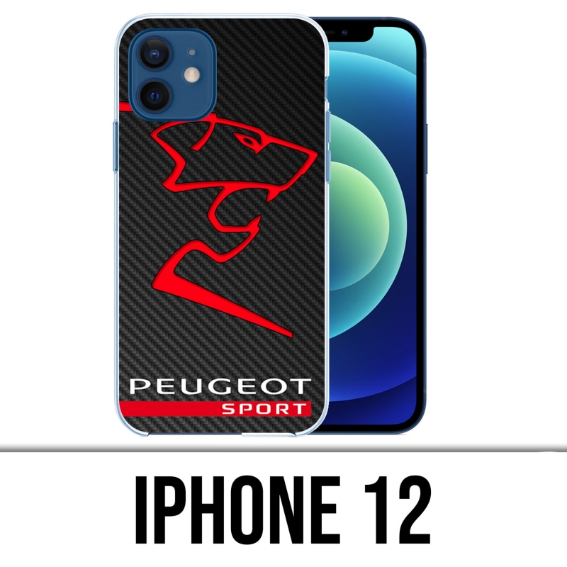 Custodia per iPhone 12 - Logo Peugeot Sport